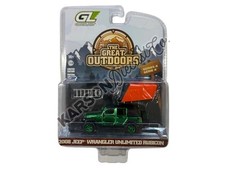 CHASE CHROME 2008 Jeep Wrangler Rubicon w/ Camper 1:64 Model - Greenlight 38080F