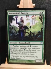 Karametra's Acolyte - Theros - Uncommon - LP to NM (see pics) MTG
