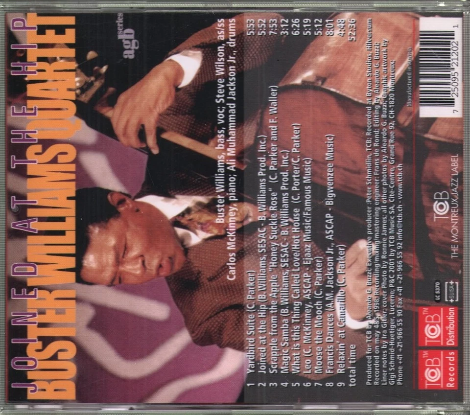 Buster Williams Quartet Joined At The Hip CD Schweiz TCB 2002 TCB21202 - Bild 3 von 3