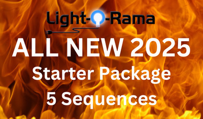 (NEW 2025!) PACKAGE of 5 Halloween 16 Channel Light-O-Rama Sequences (EZ Layout)