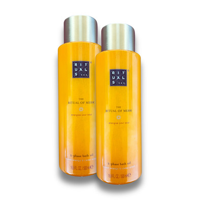 2x RITUALS BATH OIL 500ML MEHR 2-PHASE
