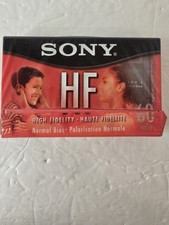 SONY HF 60 Minute Blank Audio Cassette Tapes High Fidelity C-60HFL New/Sealed