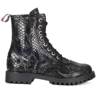 Aderlass Gothic Punk Steampunk Biker Stiefel Lederstiefel - 8-Eye Snake