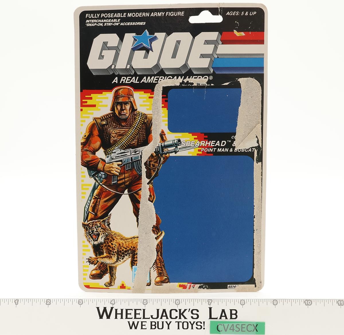 Spearhead & Max V1 100% Complete W/Cardback 1988 GI Joe Vintage