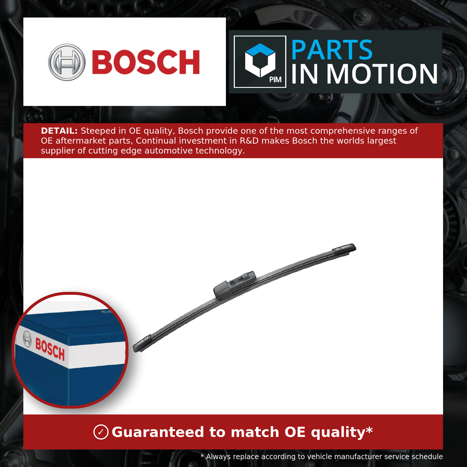 Bosch Wiper Blade 3 397 008 634 for Audi A1 Sportback 18 - - Image 13