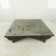 18" x 18" Cast Iron Webbed Machined Top Layout Inspection Plate