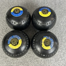 Henselite Supergrip Bowls Size 6 Set Of 4 Black