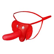 Mens Lingerie Elephant Trunk Thong for Men G-String Funny Christmas