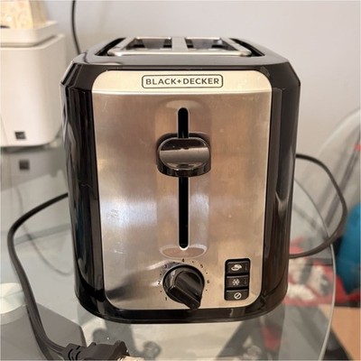 BLACK+DECKER 2-Slice Toaster TR7827-1BD Stainless Steel Cancel Defrost
