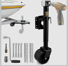 Rvshark 2500lbs Trailer Jack With Dual Wheel Heavy Duty Trailer Tongue Jack