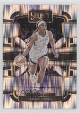 2024 Panini Select WNBA Concourse Silver Flash Prizm Jackie Young #38 1jj7