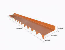 Contromuro Fustellato Lamiera Lung 2100 Mm Per Lamiere Grecate ft540  e Pannelli