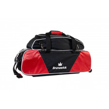 Bowling 3 Ball Tasche Brunswick Eclipse Triple Tote Red with Pouch