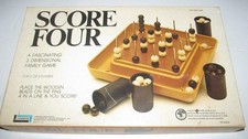 Vintage Score Four Board Game 1968 Made in USA by Lakeside - Complete in box