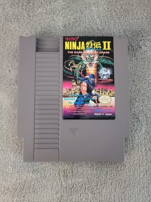 Ninja Gaiden 2 II: The Dark Sword of Chaos NES Tested And Working Cartridge ONLY