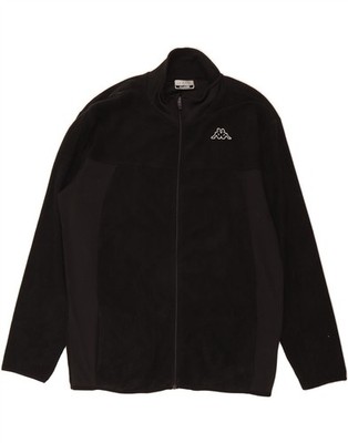 KAPPA Herren Fleecejacke UK 44 2XL schwarz Polyester BB01