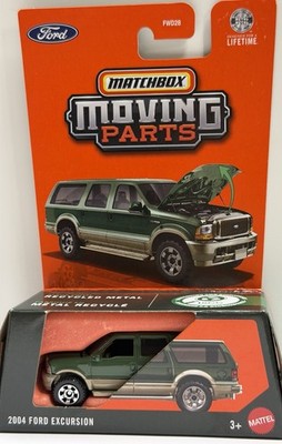 2026 Matchbox 2004 Ford Excursion Green #41 Moving Parts