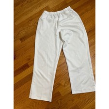 Alfred Dunner Women's White Elastic Waist Pants Size 10