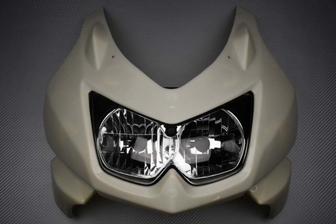 Tête de fourche moto Kawasaki Ninja 250R 2008-2014 avec bloc optique de phare avant complet