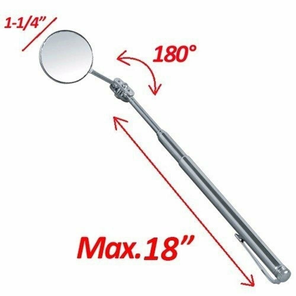 3 Pcs Magnet Tray Flexible Mirror Pick-Up Mechanic Parts Magnetic Hand Tool Set