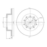 Metelli 2X Bremsscheibe Hinten Ø290 Mm Voll FüR Land Rover Defender Station