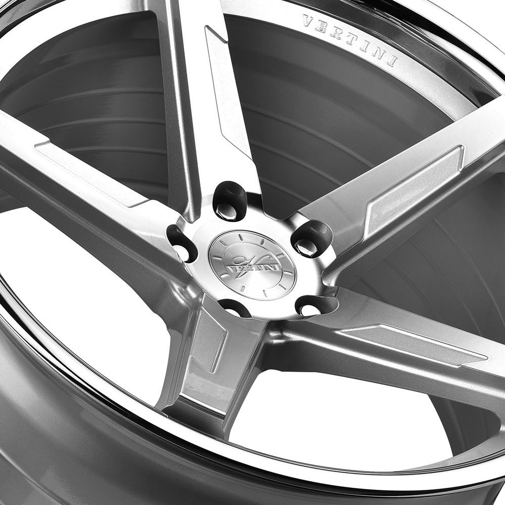 20" Vertini RFS1.7 Silver 20x9 20x10.5 Wheels Rims Fits Maserati Quattroporte