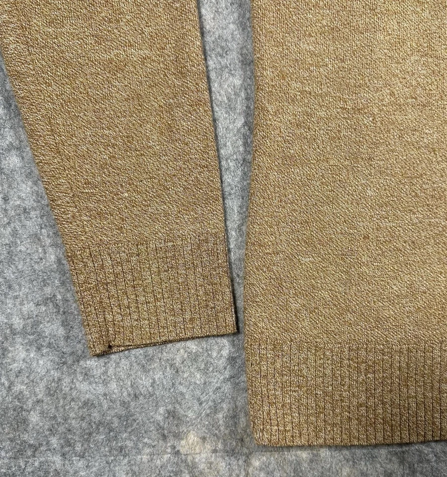 SmartWool Sparwood 1/4 Zip Sweater Men’s M Oatmeal Wool Blend Pullover Light - Image 4 of 4