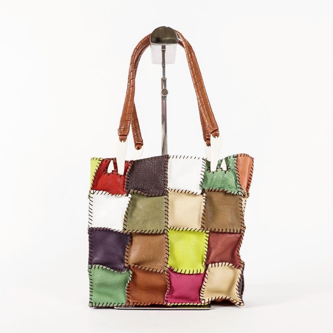 Jamin Puech Patchwork Design Tote Bag Leather Mul… - image 13