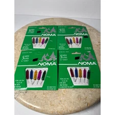 4 PC LOT NOMA Mini Lites Replacement Light Bulbs Multi Color 5 7 Volt 5