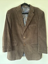 Ralph Lauren Brown Corduroy Sport Coat 42R Paisley Lining. Perfect Condition