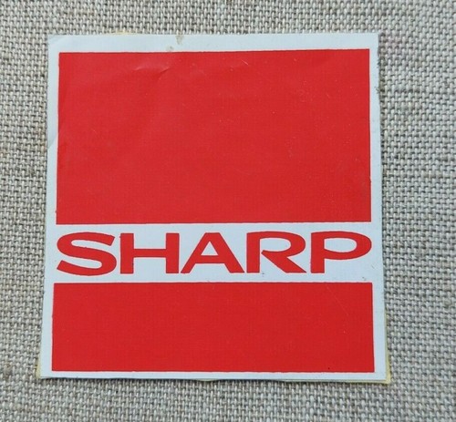 SHARP - Japanese multinational corporation, electronic products vintage sticker - Picture 2 of 2
