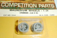 Cox Ferrari Front Mag Wheels 9410 Vintage 1 Pair 1/24 Original NOS