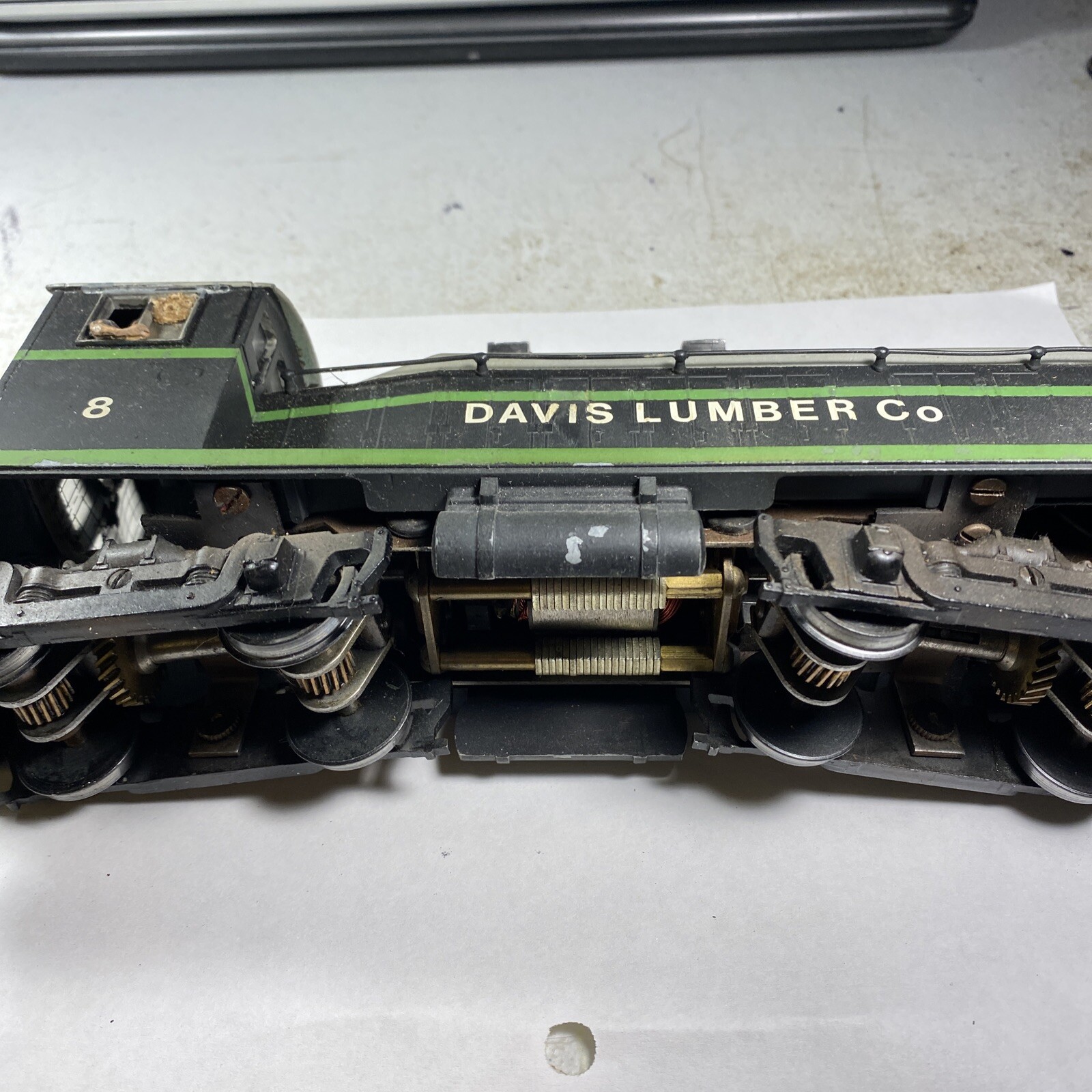 Atlas (?) O scale Davis Lumber Co. Very Heavy. Great