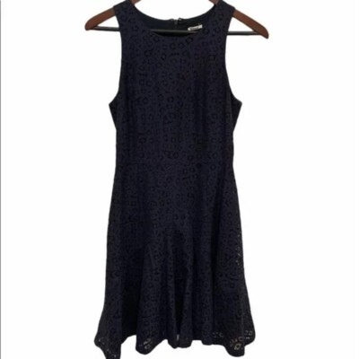 j crew navy lace dress J.CREW PAMELA DRESS LEAVERS LACE NAVY BRIDESMAID PARTY A1743 Size 4