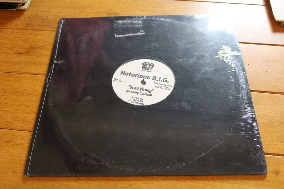 NOTORIOUS B.I.G. EMINEM - DEAD WRONG / BLACK ROB - WHOA 12" SINGLE [NEW SEALED] - Image 3 of 4
