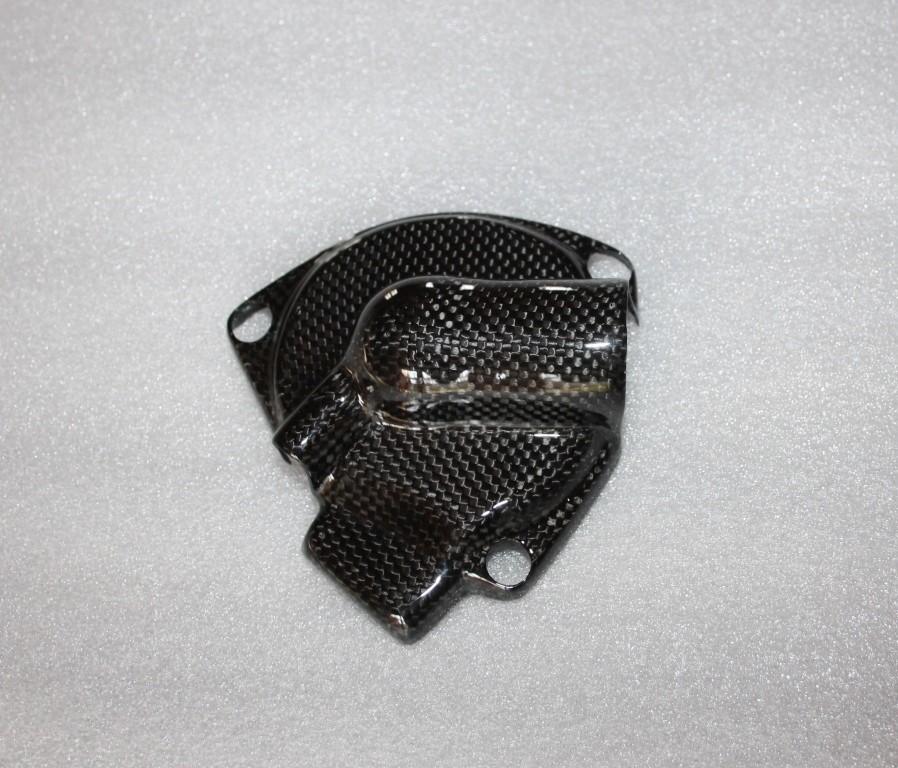 Protection pompe à eau Triumph Speed Triple 2016 2017 2018 carbone brillant moto