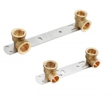 Concealed Shower Tap / Mixer Fitting Wall Plate / Bracket / Pipe Fittings
