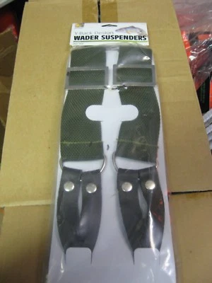 Danielson Y-Back Chest Wader Suspenders Adjustable 1 1/2" Green Nylon Webbing