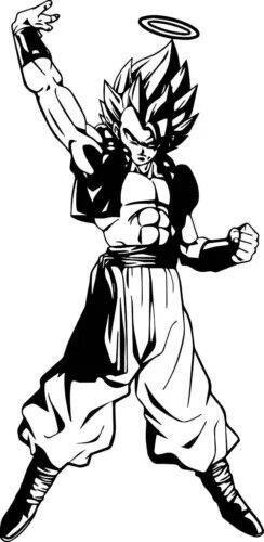 DBZ Super Saiyan Gogeta Decal Window Car Laptop tumbler Wall
