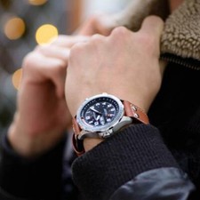 Hamilton Khaki Aviation X-Wind Auto Black Dial Leather Band Men Watch H77755533 5