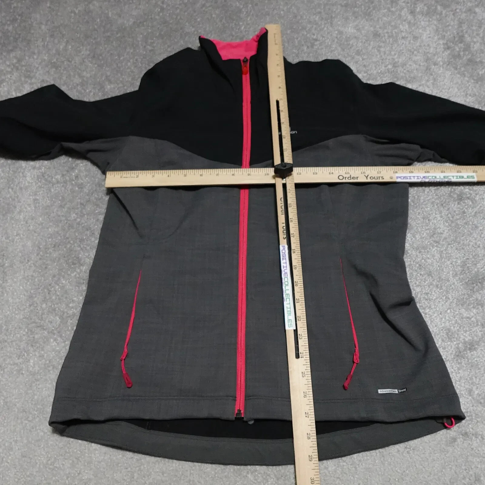 Salomon AdvancedSkin Shield Giacca Donna Grande Grigio Nero Full Zip Collo Alto