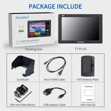 FEELWORLD T7 PLUS V2 7 inch DSLR Camera Field Monitor Video 4K HDMI  3D LUT