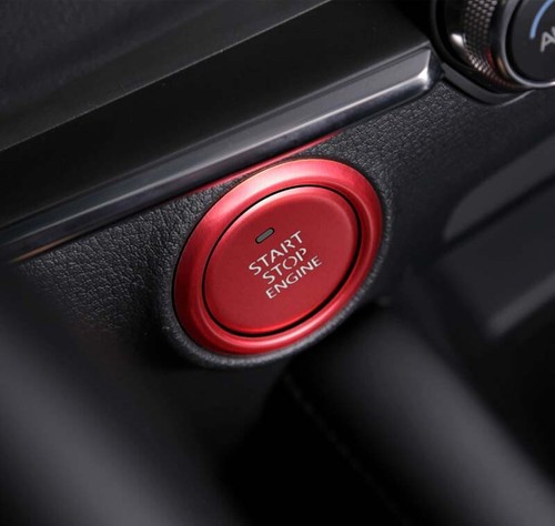 Cubierta de botón de arranque interior rojo apta para Mazda 3 2020-2022 - Imagen 4 de 7