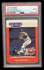 1988 kenner SLU #0 nolan ryan; inaugural starting line up card PSA 9  (CENTERED)