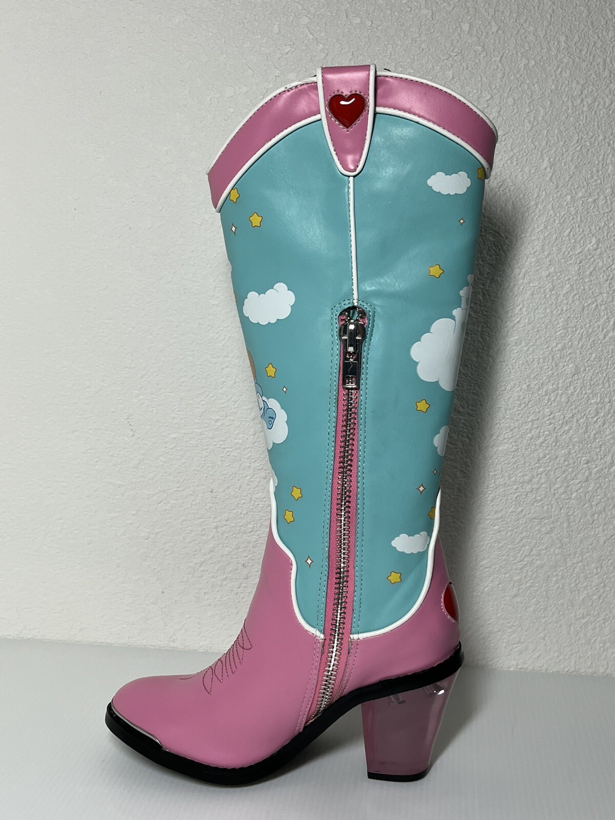 Dolls Kill Care Bears Rainbow Cowboy Boots SZ US 5 FA… Gem