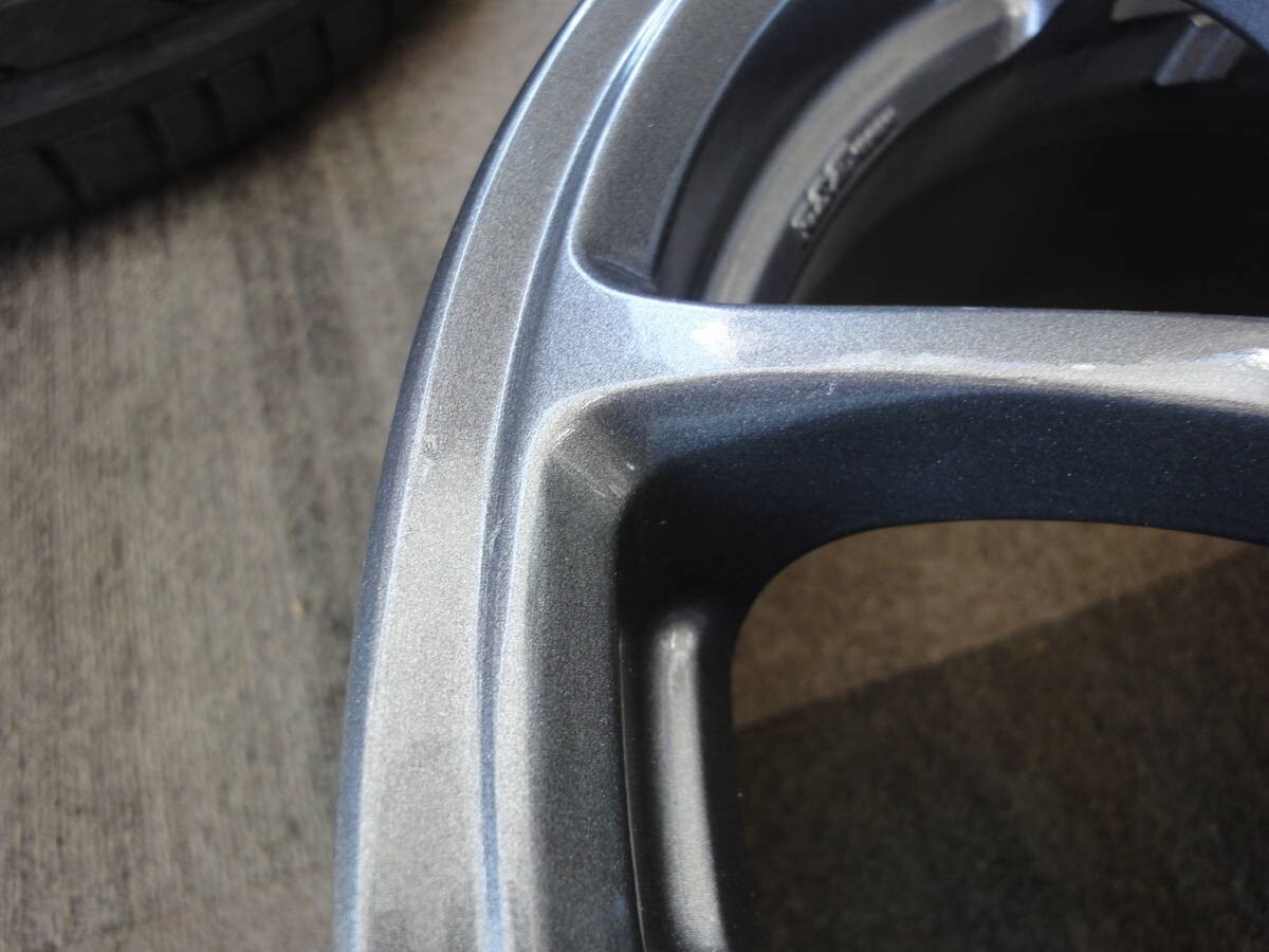 RAYS wheels 17×7J IS42 PCD100/114.3-5H Gunmetal repaint set of 4