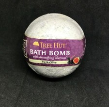 Tree Hut Bath Bomb With Detoxifying Charcoal Fig  Olive