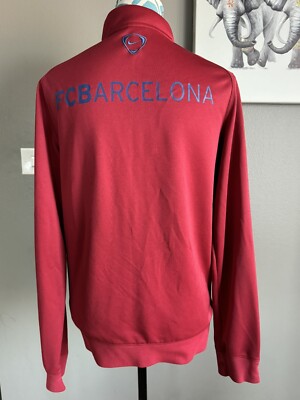 FC Barcelona 2010 Nike Line Up Track Jacket Men's Medium Red Full