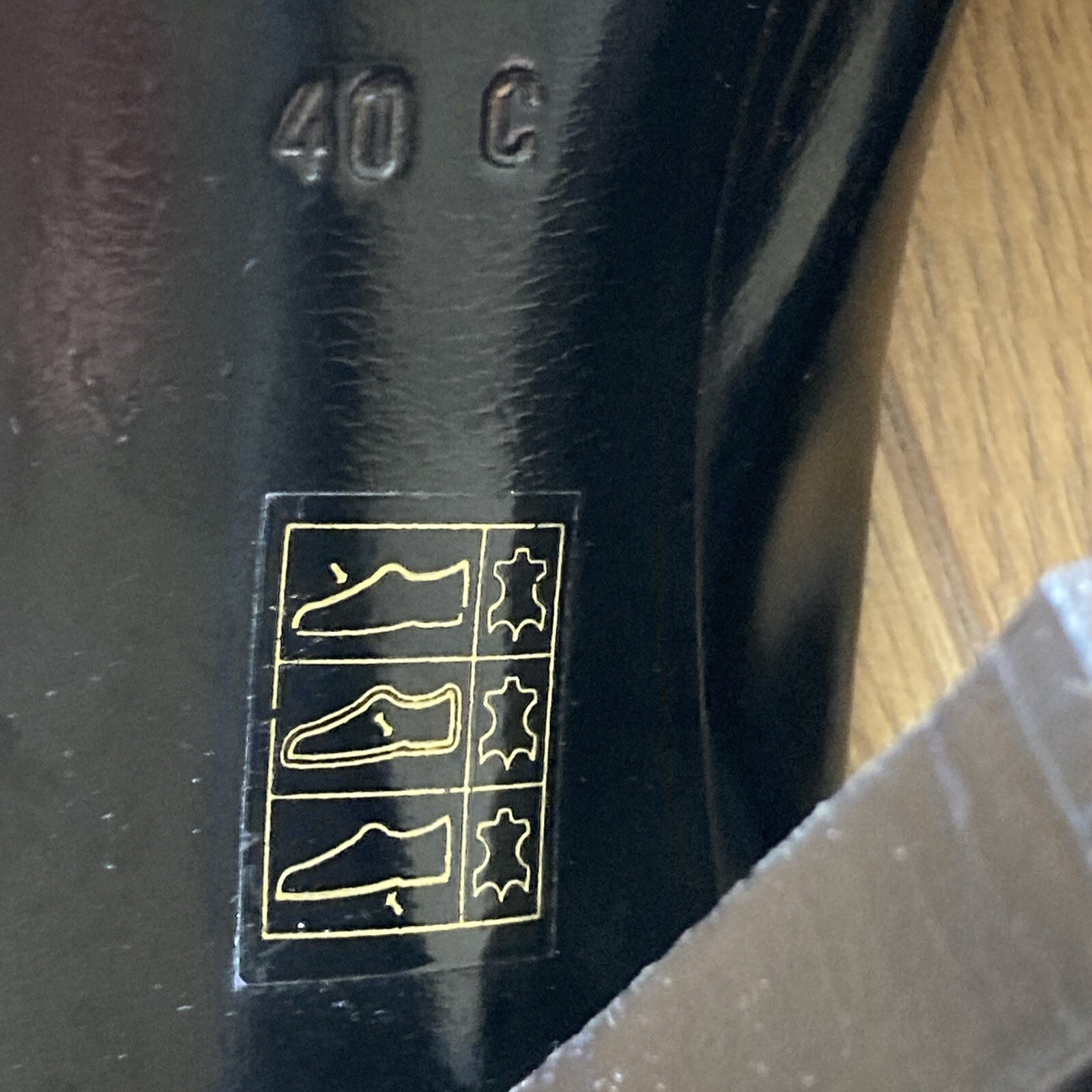 Vintage 1990s GUCCI Black All-Leather Slingback Shoes, Size 40 C 9