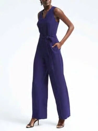 Banana republic tie waist jumpsuit cheap